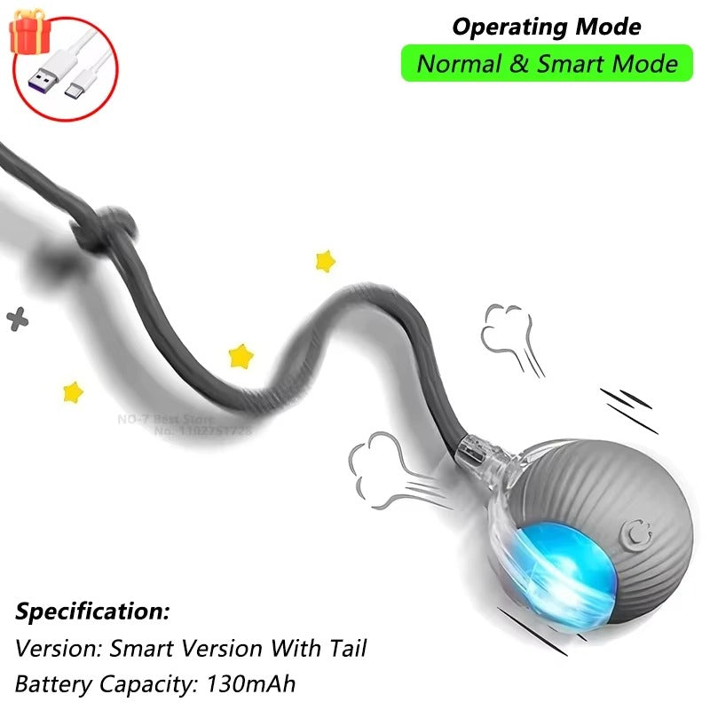 Smart Motion-Activated Dog & Cat Tailball