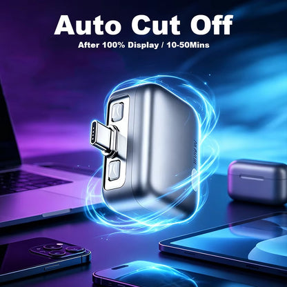 Smart-Charge Adapter - Intelligent Power-Off Type-C Connector 