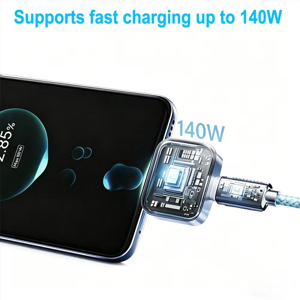 Smart-Charge Adapter - Intelligent Power-Off Type-C Connector 