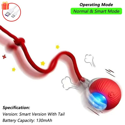 Smart Motion-Activated Dog & Cat Tailball