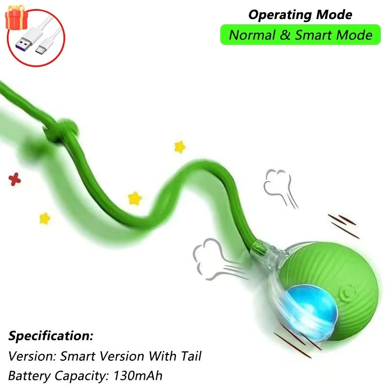 Smart Motion-Activated Dog & Cat Tailball
